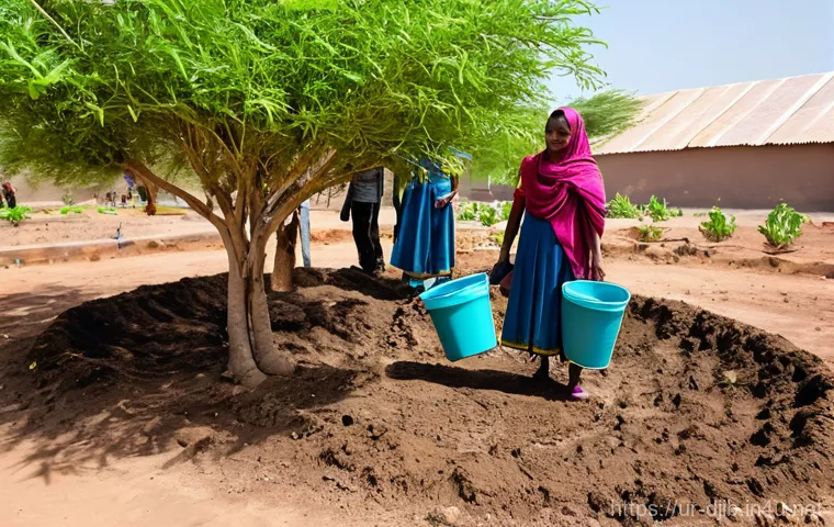 지부티의 주요 환경 이슈 - **Prompt: Desertification's Silent Advance in Djibouti**
    A wide-angle, realistic photographic vi...